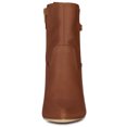 thumbnail image 2 of Unique Bargains Women's Strap Decor Point Toe Block High Heels Ankle Boots, 2 of 6