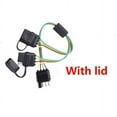 thumbnail image 5 of 2X 12V Flat 4-Way 4Pin Tow Trailer Truck Pickup Y-Splitter 17.5" Harness Adapter, 5 of 5