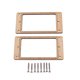 thumbnail image 2 of 2 pastillas planas de madera de arce de doble bobina para guitarra eléctrica, anillo de montaje para marco humbucker con 8 tornillos GB305K (dorado), 2 of 7