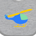 thumbnail image 4 of Inktastic Blue Helicopter Boys or Girls Baby Bib, 4 of 4