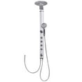 thumbnail image 4 of Costway 40'' Aluminum Alloy Shower Column Rainfall Panel Massage Jet System w/Hand shower, 4 of 7