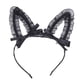 thumbnail image 5 of Diadema con orejas de encaje para mujeres y niñas, bonita decoración con lazo, diadema para fiesta de Halloween y Cosplay, 5 of 5