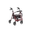 thumbnail image 1 of Silla de ruedas de transporte plegable y andador Drive Medical 795BU Duet, color burdeos, 1 of 5