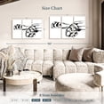 thumbnail image 4 of Elephant Stock Linear Paws Ii Wall Art - Horizontal Multi Panel Canvas - Living Room Wall Decor - Animal Multi Panel - White And Black Decor By Jennifer Paxton Parker - 38" x 24", 4 of 8