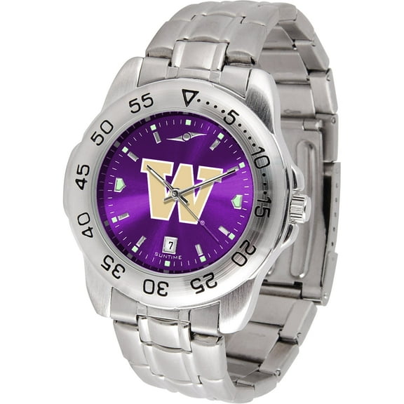 Purple Washington Huskies Sport Steel AnoChrome Watch