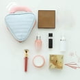 thumbnail image 3 of Makeup Bag Nylon Zipper Pouch 5.9x5.9x2 Inches Travel Cosmetic Organizer for Lipstick Accessories, 3 of 6