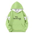 thumbnail image 3 of AHTJRT Yes I'm Still Cold Me 24:7 Sweatshirt for Girls Cute Funny Long Sleeve Pullover Hoodies with Kangaroo Pockets Long Sleeve Tops with Bowknot Mint Green#01 10-11 Years, 3 of 7