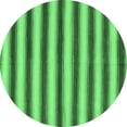 thumbnail image 1 of Ahgly Company Indoor Round Abstract Emerald Green Modern Area Rugs, 7' Round, 1 of 4