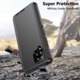 thumbnail image 2 of NIFFPD Compatible with Samsung Galaxy A42 5G Case +Screen Protectors+ Belt-Clip Holster, Cover Military Grade Shockproof Heavy Duty Black, 2 of 7