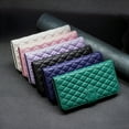 thumbnail image 4 of iPhone 14 Wallet Case Premium Handmade PU Leather Phone Case Card Slots Magnetic Closure Zipper Pocket Kickstand Flip Case with Hand Strap for iPhone 14 - Black, 4 of 5