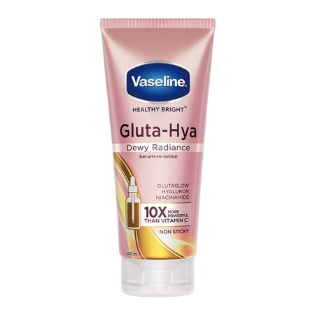 Vaseline Gluta-Hya Dewy Radiance, 200ml, Serum-In-Lotion (2 PACK)