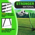 thumbnail image 4 of RUNBOW 9x5 ft Portable Kids Soccer Goal for Backyard Goals Adult Junior Soccer Net with Carry Bag, 4 of 7