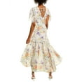 thumbnail image 2 of Beulah womens  Lacy Maxi Dress, m, Beige, 2 of 3