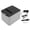 Black - EU Plug, variant on Riousery 80mm POS Thermal Receipt Printer with Automatic Cutter Bill Printer for Restaurant Kitchen 100-240V, UK Plug