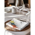 thumbnail image 6 of Colorful Diamond Cloth Napkins Set of 8 Reusable Dinner Napkins, Modern Geometric Middle Century White Cocktail Napkin Washable Table Napkins for Wedding/Holiday Party/Baby Shower 20"x20", 6 of 7