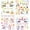 Unicorns Face02, variant on 8 Sheets Face Temporary Tattoos for Kids, Unicorn Mermaid Face Paint Fake Tattoos for Birthday Party Favors Gift Bags Filler Holiday Makeup Supplies