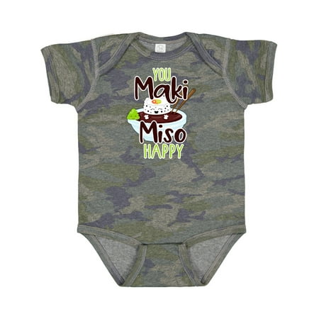 

Inktastic Sushi You Maki Miso Happy Gift Baby Boy or Baby Girl Bodysuit