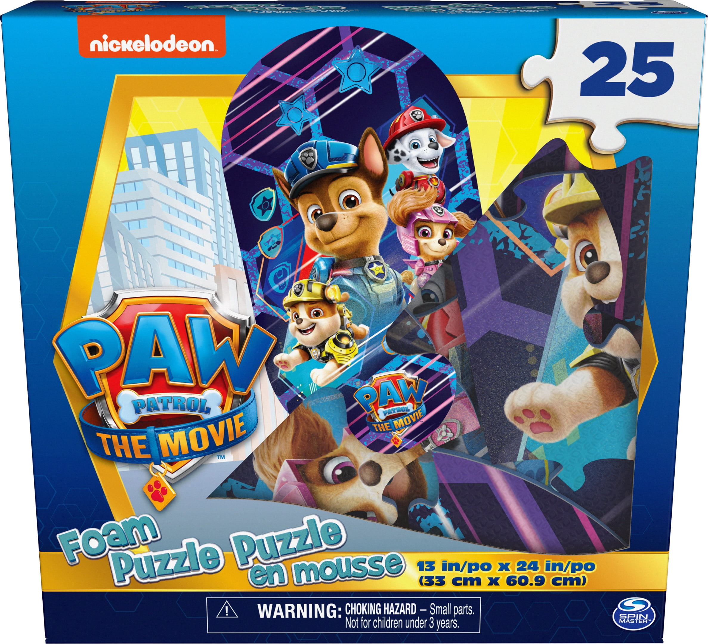 PAW Patrol: The Movie, 25-Piece Oval Foam Puzzle, for Kids Ages 4 & up