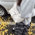 thumbnail image 4 of Bolso Cruzado Crescente para Mujeres Remaches Bagas Cuero Pu Tachonadas, 4 of 9