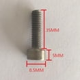 thumbnail image 4 of 10 piezas Tornillo M5x35mm Kusrkot Titanio Hexagonal Cabeza Allen Herramienta, 4 of 5