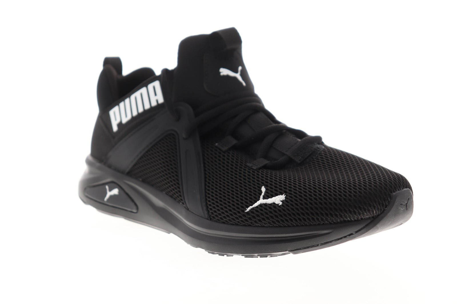 PUMA - Puma Enzo 2 Mens Black Mesh Lace Up Athletic Running Shoes ...