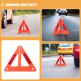 thumbnail image 3 of Minkissy 5Pcs High Visibility Reflective Triangle Warning Sign for Car Emergency Road Safety, 3 of 8