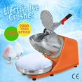 thumbnail image 2 of F2C Electric Ice Crusher Shaver Snow Cone Maker with Dual Stainless Steel Blades 300W 145 lbs/hr for Home and Commercial Use (Orange), 2 of 2