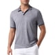 thumbnail image 1 of CAMISA POLO CASUAL DE MANGA CORTA LIGERA Y TRANSPIRABLE PARA HOMBRE INSPIRE CHIC COLOR SóLIDO GRIS, 1 of 1