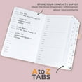 thumbnail image 6 of Clever Fox Address Book, Rose Gold, 120 Pages, 6 of 7