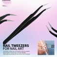 thumbnail image 2 of 15 * Nail Brush 5 * Double-head Color Pointing Tool 1 * Nail Art Stand (including 10 board-shaped brackets) 2 * Base 1 * Tape 1 * Tweezers-As Shown, 2 of 6