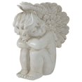 thumbnail image 3 of Northlight 7.5" Ivory Left Facing Sleeping Cherub Angel Outdoor Garden Statue, 3 of 5