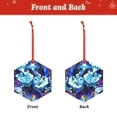 thumbnail image 2 of Shadow Milk Cookie Acrylic Pendant Christmas Hanging Decorations For Christmas Tree, Home & Party Hexagon, 2 of 7