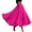 Hot Pink, variant on Womens Cotton 5 Tiered A Line Pleated Maxi Skirt Long Boho Gypsy Dance Skirts