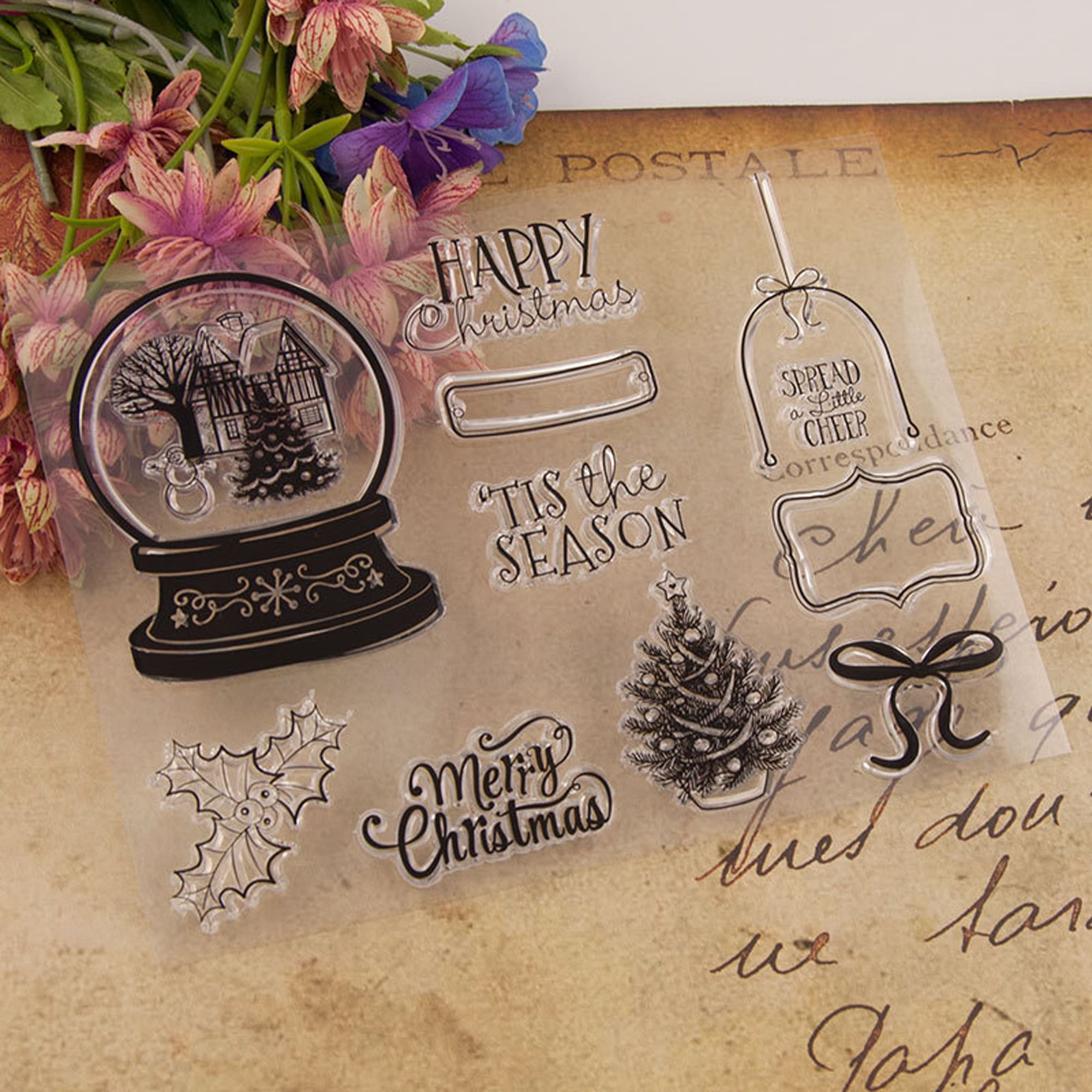  Lapoo Stamps and Dies for Card Making, Tree DIY Scrapbooking  Arts Crafts, Metal Cutting Dies Clear Stamps Sets Arts Supplies Silicone  Gifts for Christmas, Thanksgiving, Halloween (SC001) : Arts, Crafts