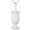 White Fluted Urn Shaped Solid Amphora 6" x 6" x 20", variant on DecMode 20" Fluted Urn Shaped Black Ceramic Vase with Arch Handles