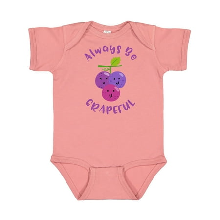 

Inktastic Always Be Grapeful Gift Baby Girl Bodysuit