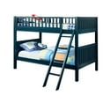 thumbnail image 1 of Bowery Hill Transitional Wood Simple sur Simple Lit Superposé en Bleu Foncé, 1 of 2