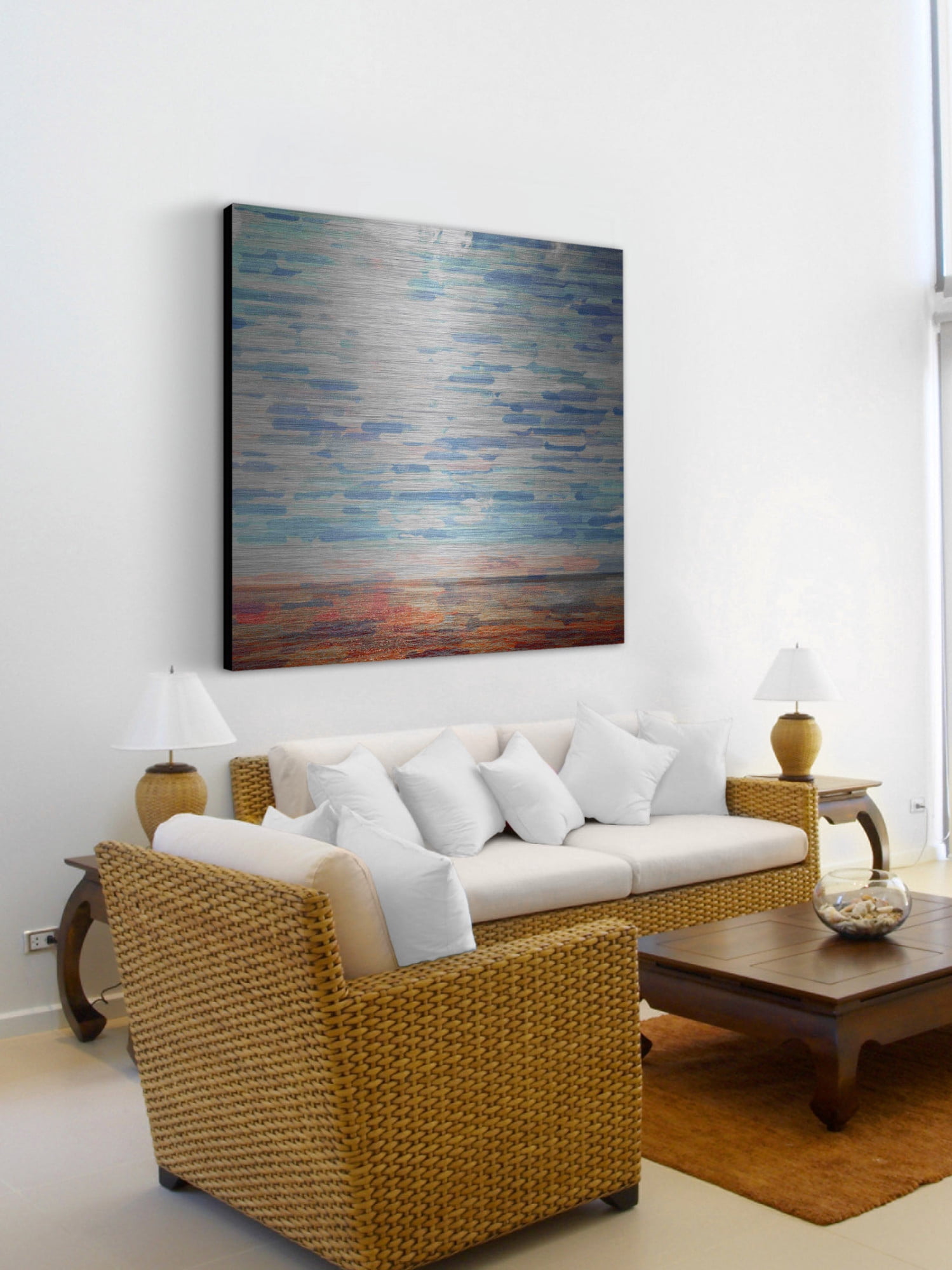 Parvez Taj Forgotten Art Print on Brushed Aluminum