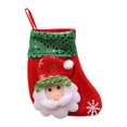 thumbnail image 3 of Medias de Navidad Decoraciones de medias de Navidad de lentejuelas no tejidas - Oso, 16x8cm Papá Noel BLESIY medias navideñas personalizadas, 3 of 7