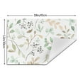 thumbnail image 3 of YFYANG Washable Heat-Resistant Placemats, 70% PVC/30% Polyester, Watercolor Plant Leaves Kitchen Table Mat, 12" x 18" 4 Pcs, 3 of 6