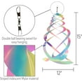 thumbnail image 4 of In the Breeze 9162 — Striped Iridescent Crystal Spinner — Suncatcher Wind Spinner for Yards and Gardens, Humane Animal Deterrent, 4 of 4
