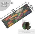 thumbnail image 6 of WOBOGO Peony Butterfly Paintings Bedside Long Rug Delicate and Soft Modern Indoor Area Decor Non Slip Carpet for Bed Room Corridor Entrance Balcony, 6 of 8