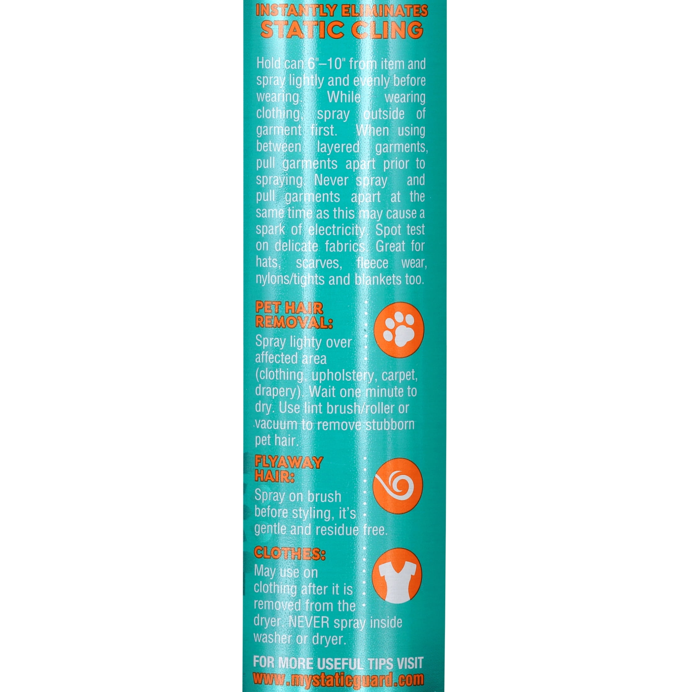 Static Guard Anti-Static Spray, Fresh Linen Scent, 5.5 oz Spray Can