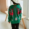 thumbnail image 6 of Otqutp Clearance Fashion Tops for Baby Spring Toddler Kids Girls Boys Christmas Long Sleeve Knit Sweater Warm Pullover Casual Clothes(Green,7-8 Years), 6 of 8