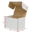 thumbnail image 6 of GZXS 50pcs Rectangle Corrugated Paper Boxes 6"x4"x4" Package Boxes, White Outside and Yellow Inside, 6 of 10