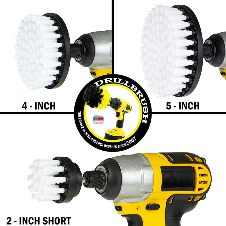 Drill Brush for Car | Maxshine M8 Drill Carpet Detailing Brush | 2, 4, 5 Drill Attachment 7011010