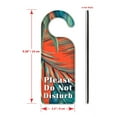 thumbnail image 3 of Do Not Disturb Door Knob Hanger Sign - Palm Fronds with Orange Background, 3 of 3