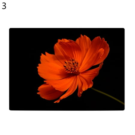 

Wanwan Place Mat Soft Touch Anti-scalding Flax Decorative Floral Printed Coaster Pad Home Supplies