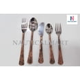 thumbnail image 4 of Kitchenware Cutlery Set Flatware Set, 5 Pieces Stainless Steel Travel Utensils Cutlery Silverware Kit (Knife, 2 Fork, and 2 Spoons) dinnerware, 4 of 5