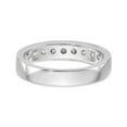 thumbnail image 5 of 950 White Platinum Wedding Diamond Round Ring Band, Size 6, 5 of 7